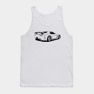 rx7 veilside black print Tank Top